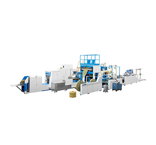 Roll Fed Paper bag making machine with Inline twisted handle Machine